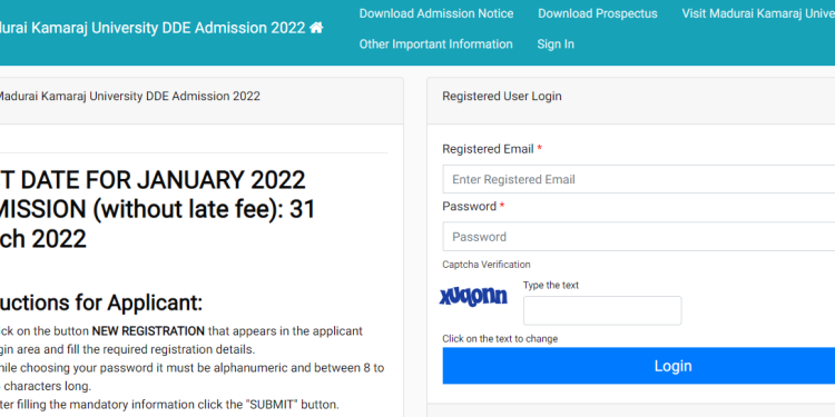 mku dde online application form 2022