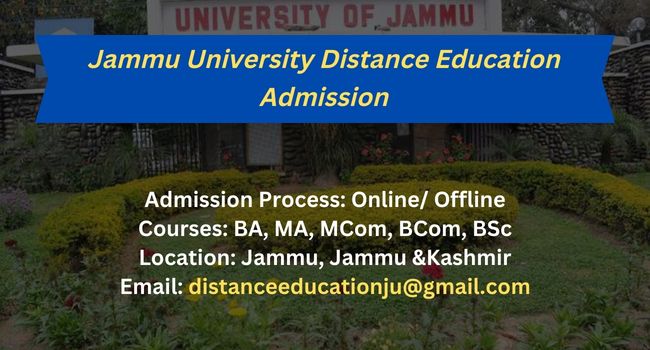 jammu university distance education admission 2022