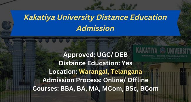 distance education courses in kakatiya university