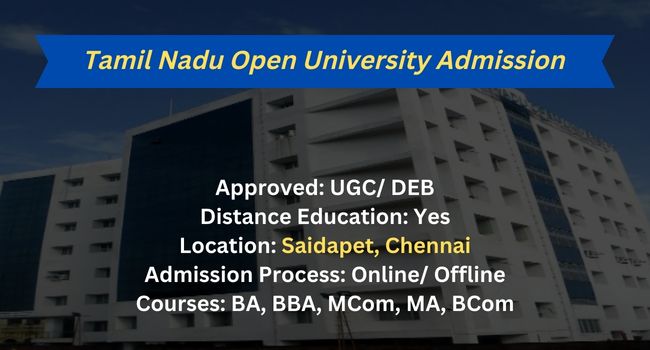 tamil nadu open university courses in distance education b.ed