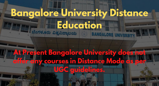Bangalore University Distance Education Admission? | Courses