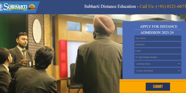 Subharati University distance education admission 2023-24